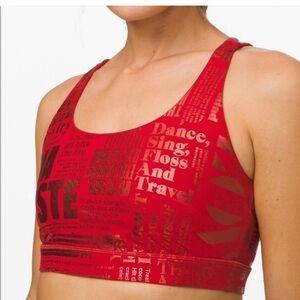 Red Manifesto lululemon energy bra